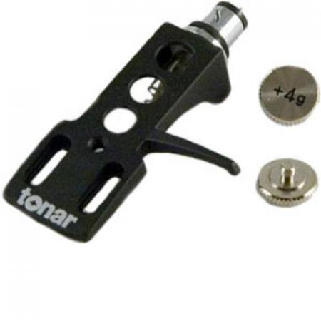 Универсальный держатель картриджей Tonar DJ Headshell black c грузом (2 и 4 г) (4604)