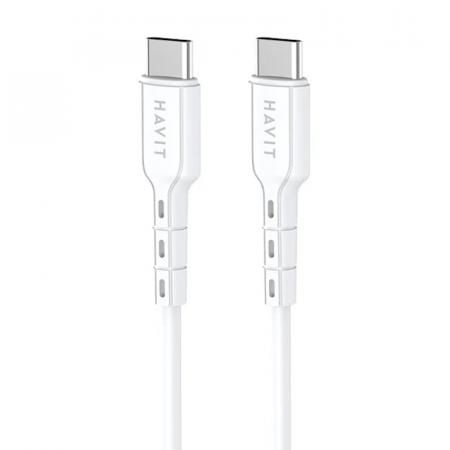 USB кабель HAVIT CB6235 USB-C - USB-C WH 1m