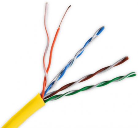 Витая пара Wirepath NST-CAT5ER-1000-YLW (бухта 304м), в нарезку