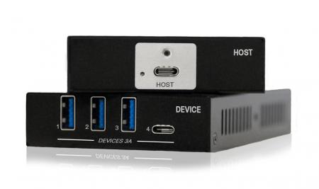Приемник и передатчик сигнала USB 3.2 Gen1 по кабелю витой пары HDBaseT Qtex QVE U3-102D