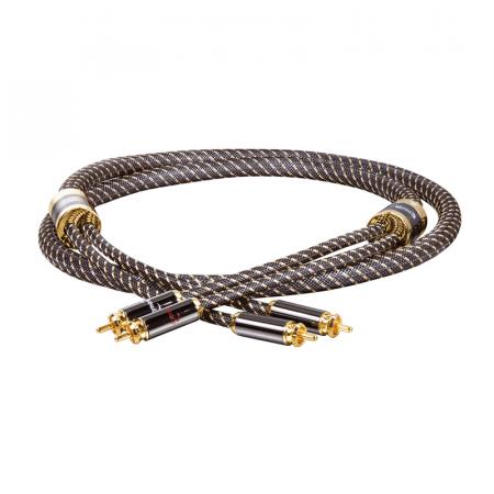 Кабель межблочный Dynavox Black Line Cinchkabel Stereo 1.0m (207480)