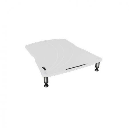 Модуль стойки под Hi-Fi Bassocontinuo VIELLA 2.1 Inside White bottom shelf (ножки серебро)