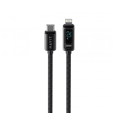 USB кабель HAVIT CB6246 USB-C - Lightning BK 1.2m
