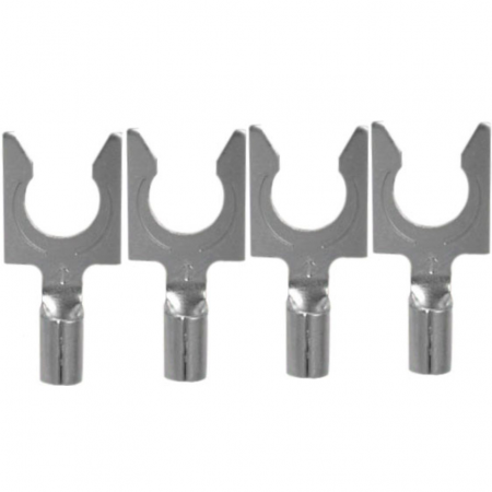 Комплект коннекторов AudioQuest 1014 Silver Crimp Spade, 4 шт