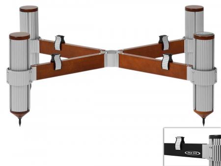 Подставка под Hi-Fi компоненты Solid Tech Rack of Silence 1 Regular Black/Silver
