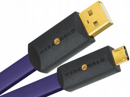 USB-кабель Wire World Ultraviolet 8 USB 2.0 (A to Micro B) Flat Cab 1.0м