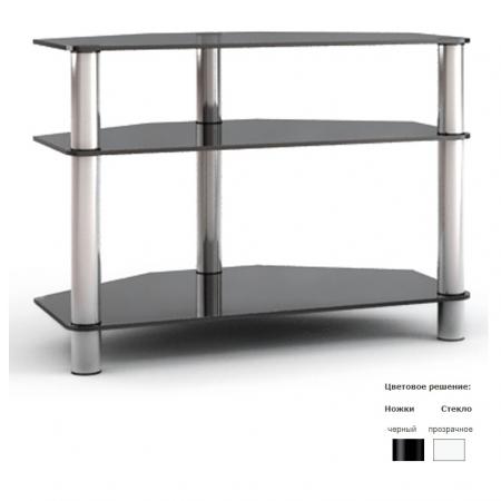 Подставка MD TV11 Flatform (черный/прозрачное стекло)
