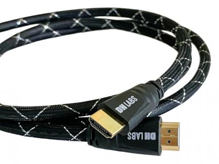 HDMI кабель DH Labs Silver HDMI 2.1-8k with swivel connector 0,75 m