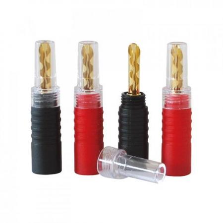 Разъём Dynavox Banana Red/Black (203331) (4 шт)