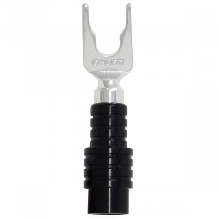Коннектор Chord Company ChordOhmic Silver Spade with Black Cap