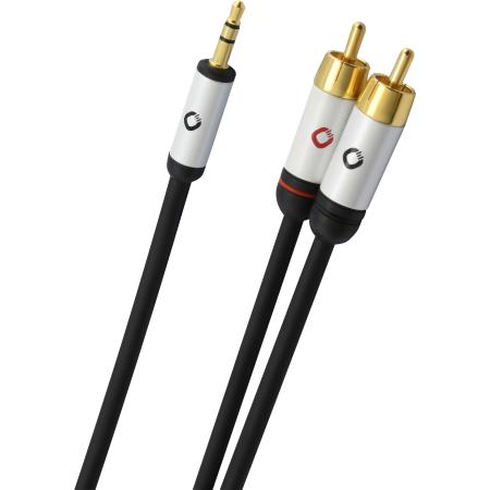 Кабель Oehlbach PERFORMANCE i-Connect jack/2RCA, 1.5m black (D1C60002)