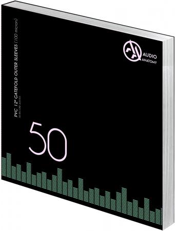 Внешние конверты Audio Anatomy 50 X PVC 12" GATEFOLD OUTER SLEEVES - 100 MICRON