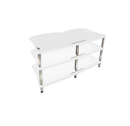 Модуль стойки под Hi-Fi Bassocontinuo CYMBALON 2.1 Inside White 190 mm (ножки серебро)