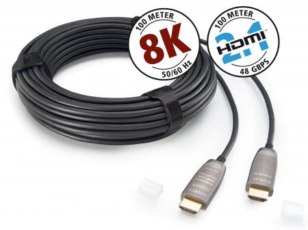HDMI-кабель In-Akustik Profi HDMI 2.1 Optical Fiber Cable 8K 48Gbps 50m #009245050
