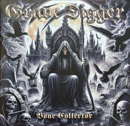 Виниловая пластинка Grave Digger - Bone Collector (Dark Blue Marbled Vinyl LP)