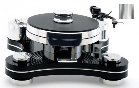 Проигрыватель винила Transrotor ZET 3 TMD Black 2 мотора + TRA 9/2.1 12" Chrome + Figaro + Konstant M2 Reference и прижимной диск