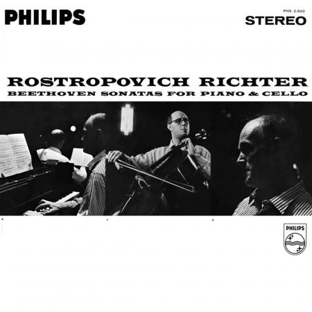 Виниловая пластинка Mstislav Rostropovich, Richter, Sviatoslav - Beethoven: Sonatas For Piano & Cello (Analogue) (Black Vinyl 2LP)