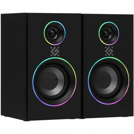 Колонки компьютерные Defender 20W BLACK 2.0 SOLAR
