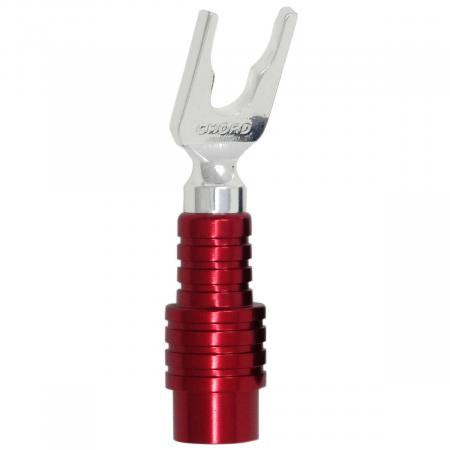 Коннектор Chord Company ChordOhmic Silver Spade with Red Cap