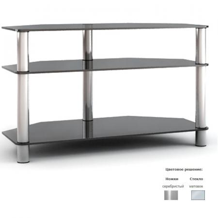 Подставка MD TV12 Flatform (серебро/матовое стекло)