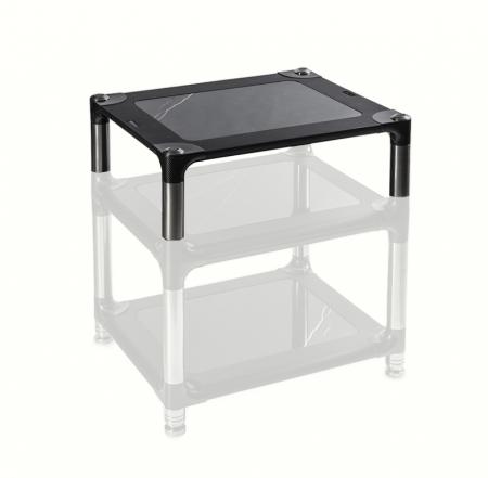 Модуль стройки Bassocontinuo Aeroline F2 Black Marquinia Top shelf (200 mm)