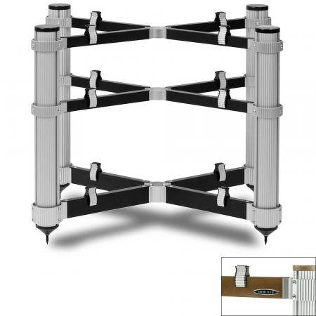 Подставка под Hi-Fi компоненты Solid Tech Rack of Silence 3 Regular Walnut/Silver