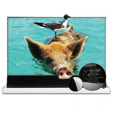 Напольный корпусный ALR-экран VividStorm S-Pro-P-White-120