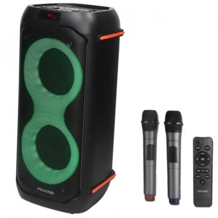 Портативная колонка с двумя микрофонами Microlab PT602W