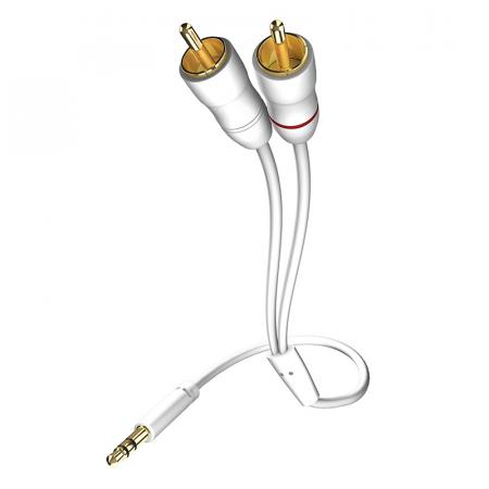 Кабель межблочный In-Akustik Star MP3 Audio Cable 3.5 Phone <> 2RCA 0.75m 0031000075