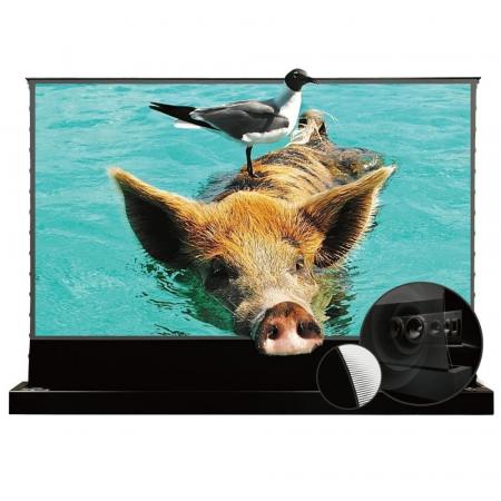 Напольный корпусный ALR-экран VividStorm S-Pro-P-Black-120