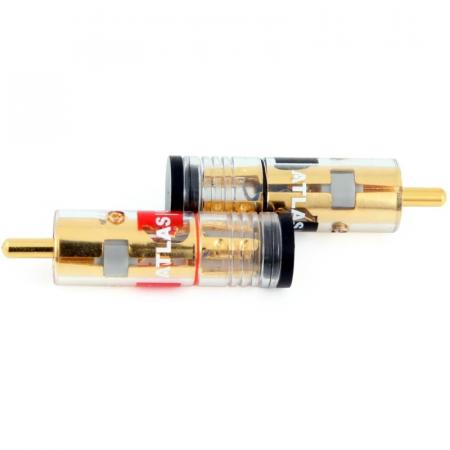 Разъем Atlas RCA Integra Element прозрачный/красный