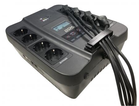 Блок бесперебойного питания Powercom Spider SPD-550U LCD USB Black