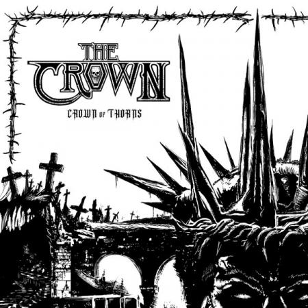 Виниловая пластинка The Crown -  Crown Of Thorns (White Black Marbled Vinyl LP)