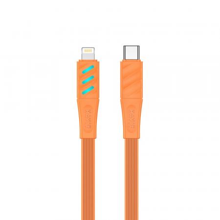 USB кабель HAVIT CB6255 USB-C - Lightning Orange 1m