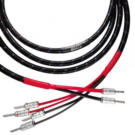 Акустический кабель DH Labs Q-10 Signature speaker cable bi-wire(2x4), locking banana 3m