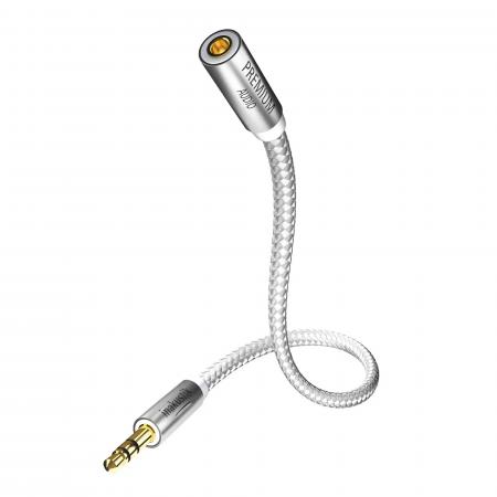 Кабель межблочный In-Akustik Premium Extension Audio Cable 10.0m 3.5mm jack<>3.5mm jack(F)+6.3 jack adapter #00410210