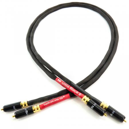Кабель межблочный аудио Tellurium Q Ultra Black II RCA, 1.5м