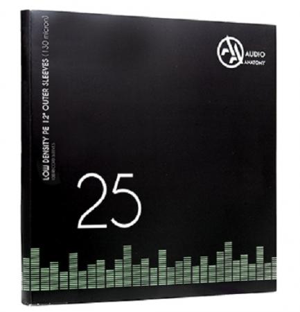 Внешние конверты Audio Anatomy 25 X PVC 12" OUTER SLEEVES - 100 MICRON