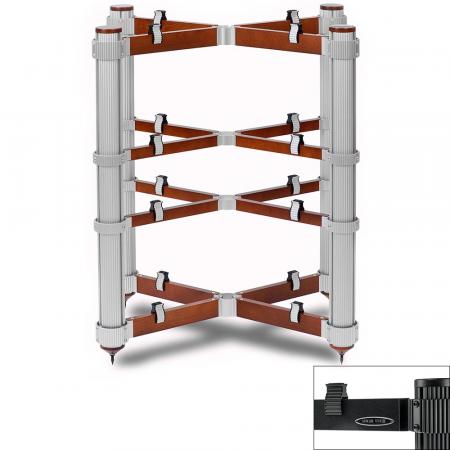 Подставка под Hi-Fi компоненты Solid Tech Rack of Silence 4 Regular Black/Black