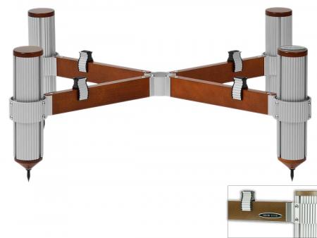 Подставка под Hi-Fi компоненты Solid Tech Rack of Silence 1 Regular Walnut/Silver