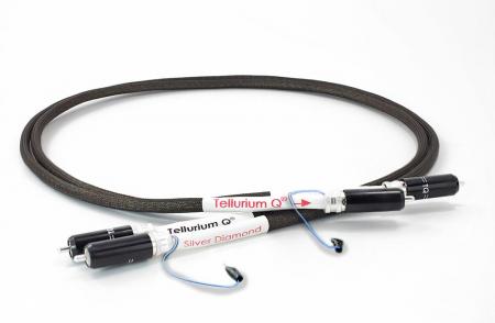Кабель межблочный аудио Tellurium Q Silver Diamond Phono RCA 2.0m