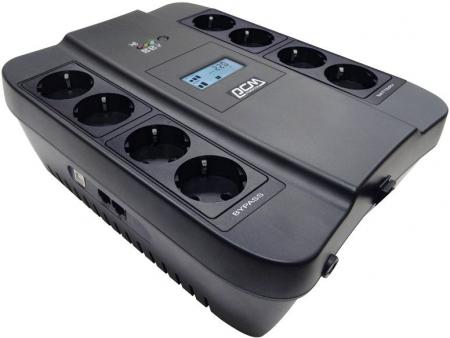 Блок бесперебойного питания Powercom Spider SPD-550U LCD Black