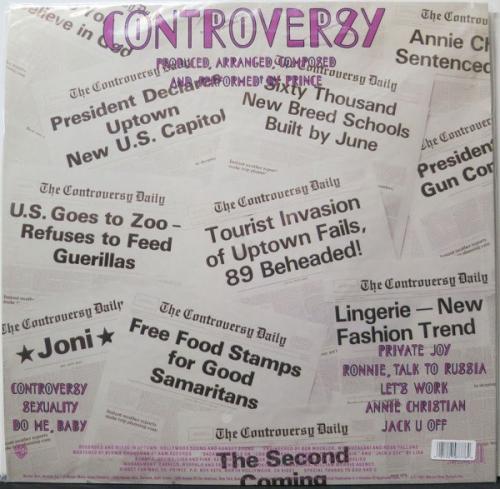 Виниловая пластинка Prince CONTROVERSY (180 Gram/Remastered)