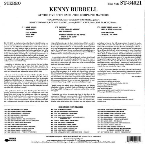 Виниловая пластинка Kenny Burrell, Blakey, Art - On View At The Five Spot Cafe: The Complete Masters (Analogue, Black Vinyl 3LP)
