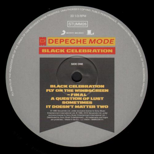 Виниловая пластинка Sony Depeche Mode Black Celebration (180 Gram/Gatefold)