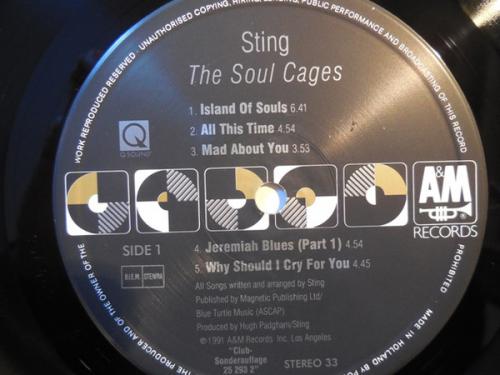 Виниловая пластинка Sting, The Soul Cages