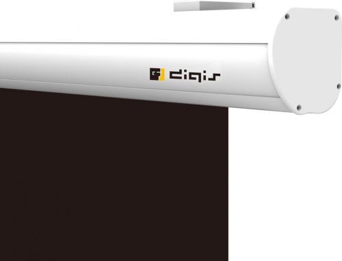 Экран настенный с электроприводом Digis Ellipse DSEES-16903W_90 MW, корпус Белый, 16:9, 104", 240x220 (230x130), RS232, ИК, пульт ДУ, триггер