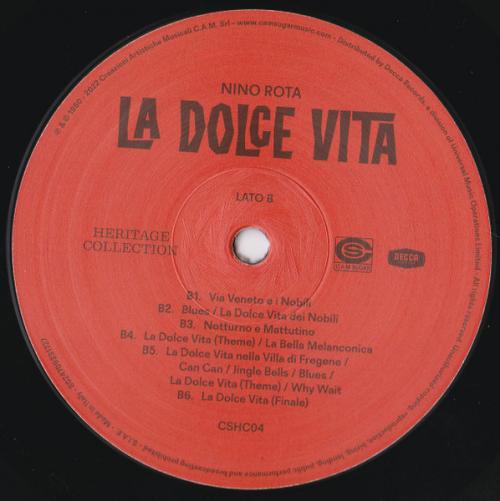 Виниловая пластинка Саундтрек - La Dolce Vita (Nino Rota) (Black Vinyl 2LP)