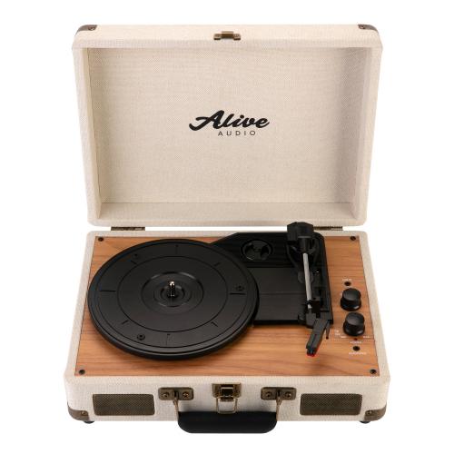 Проигрыватель винила Alive Audio GLAM The Canvas Edition Ivory с Bluetooth