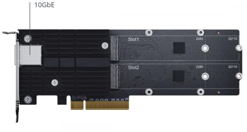 Сетевой адаптер Synology E10M20-T1 (PCIe 3.0 x8 10GbE 2 x m.2 SSD RJ-45)